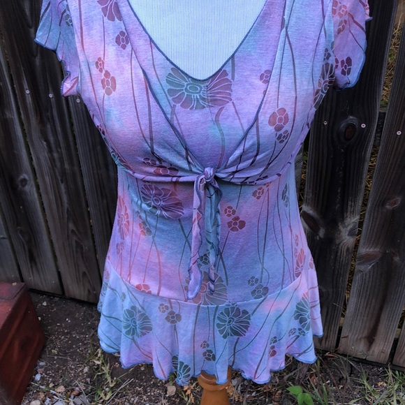 Tie Die Summer Top Anthropologie - Picture 2 of 12